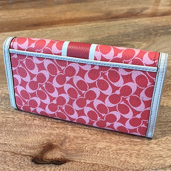 COACH Signature Stripe Wallet - Picture 2 of 16